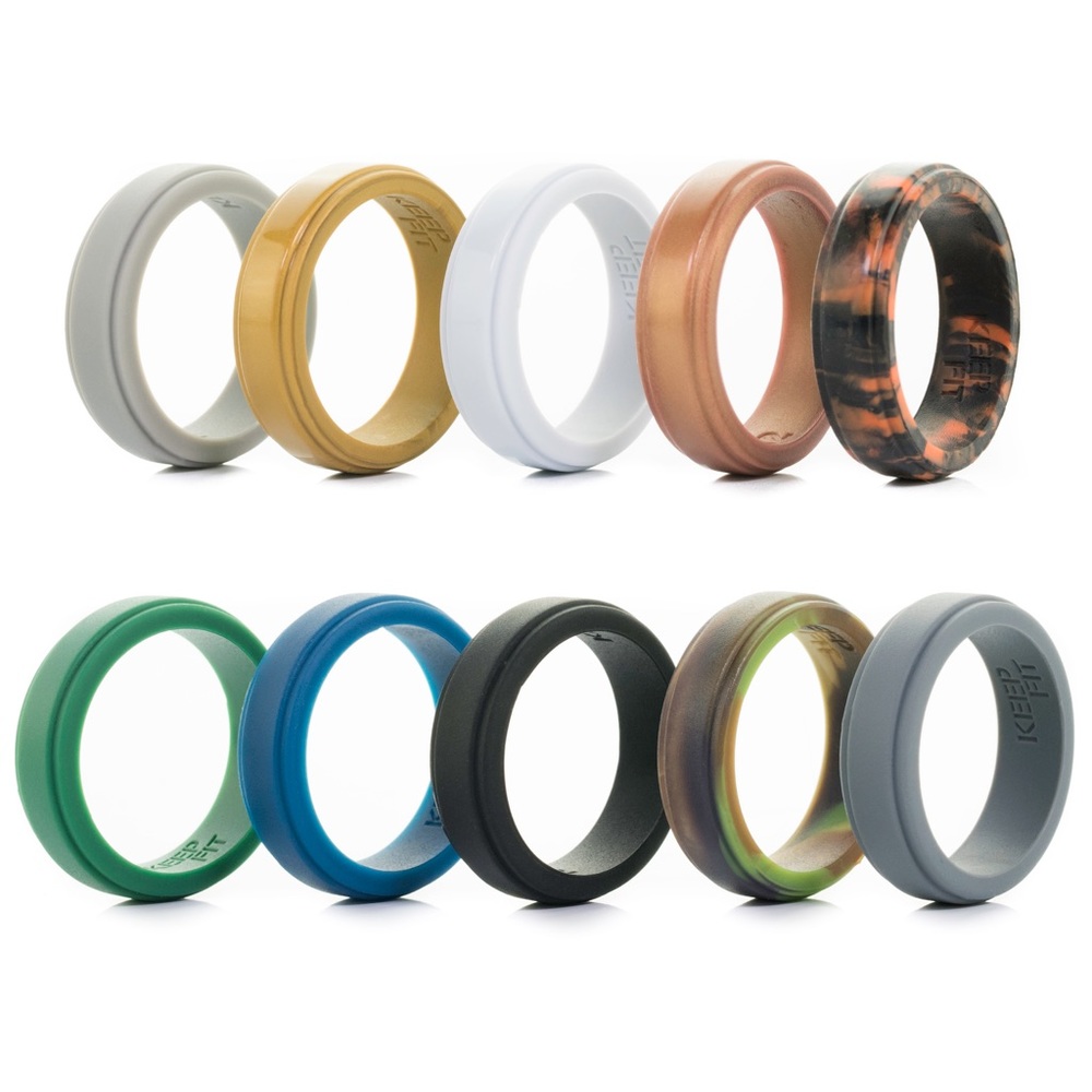 Silicone Wedding Ring 10 pack